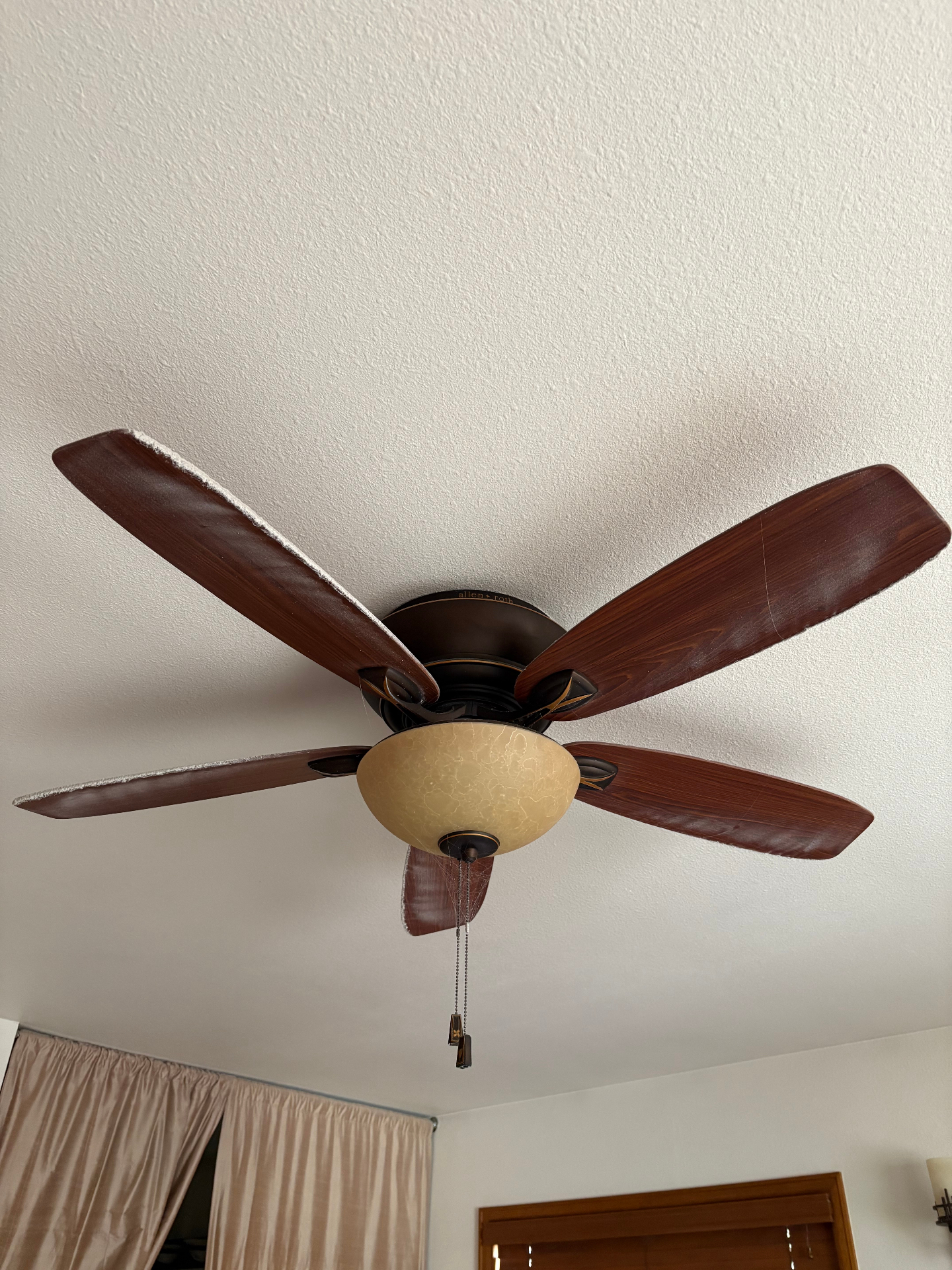 Ceiling Fan & Detail Dusting — before cleaning